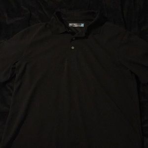 Men’s black golf shirt